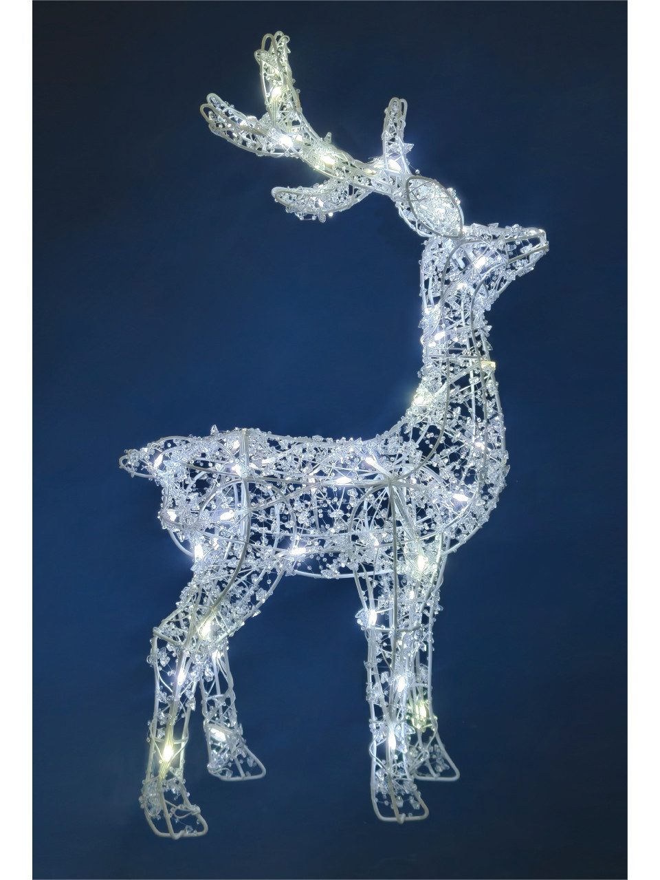 Trend Line LED-Dekofigur TrendLine LED Rentier 62 cm weiß warmweiß günstig online kaufen