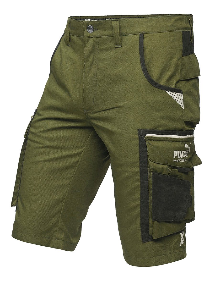 PUMA Workwear Arbeitsshorts PRECISION X - kurze Arbeitshose Damen - Bequeme Passform Robustes und flexibles Material mit Reflektoren - Praktische Taschen