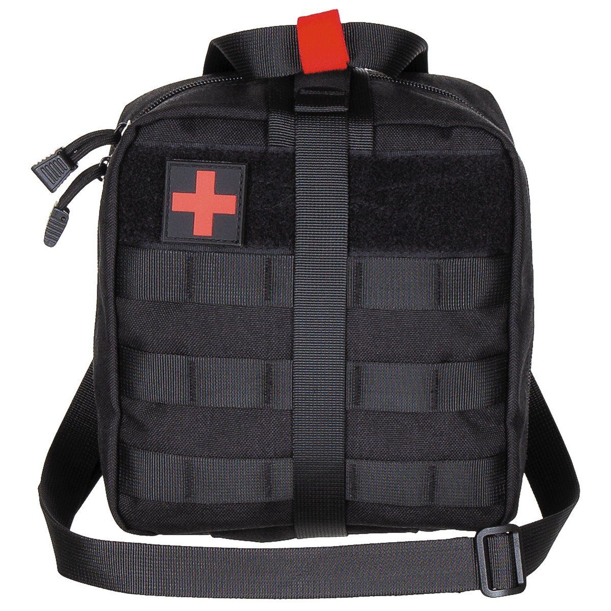(Packung) schwarz MOLLE, Umhängetasche Tasche, groß, Erste-Hilfe, MFH