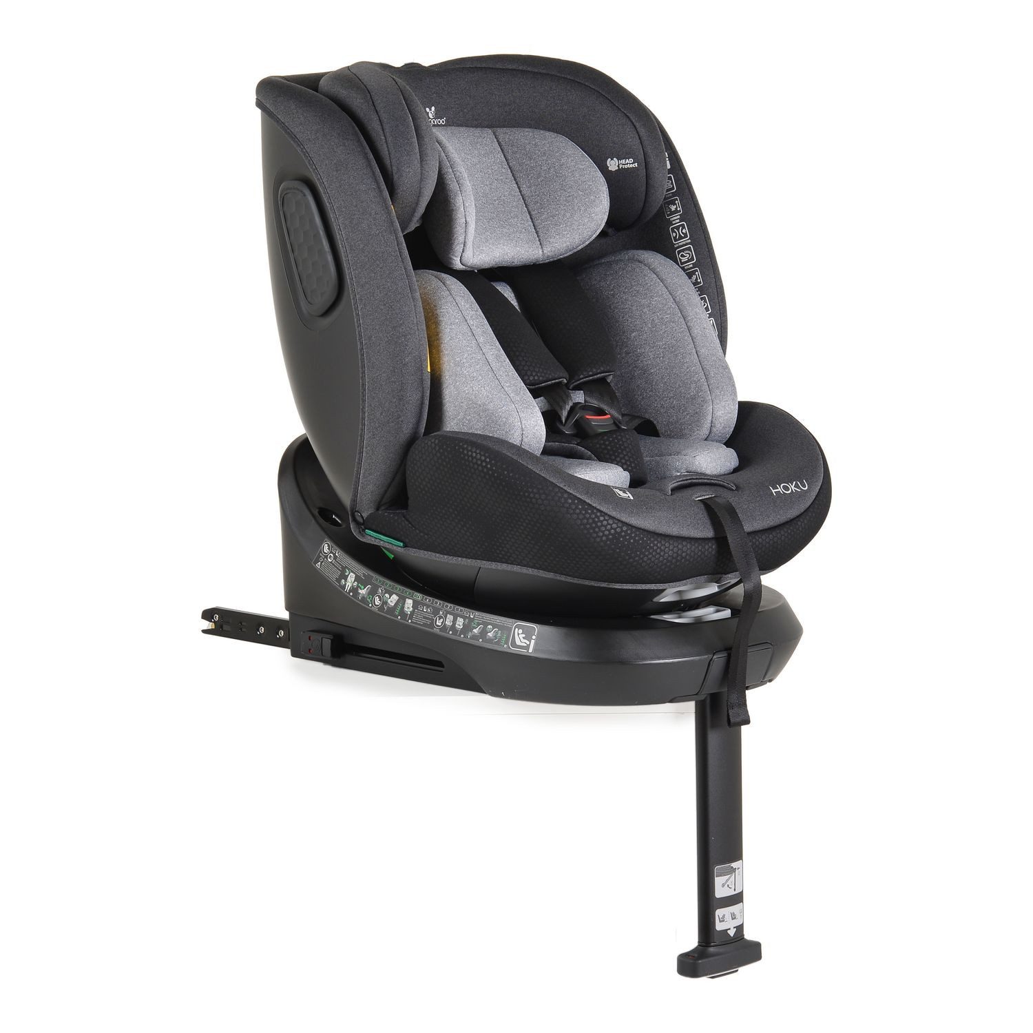 Cangaroo Autokindersitz Kindersitz Hoku i-Size, ab: 0, bis: 12, (40-150cm) Gruppe 0+/1/2/3, Isofix, Stützfuß
