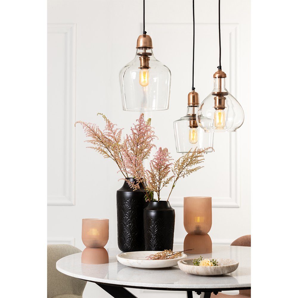 Light & Living Dekovase Dekovase Vase ERIKSEN Light & Living Blumenvase Tischvase Schwarz 37cm