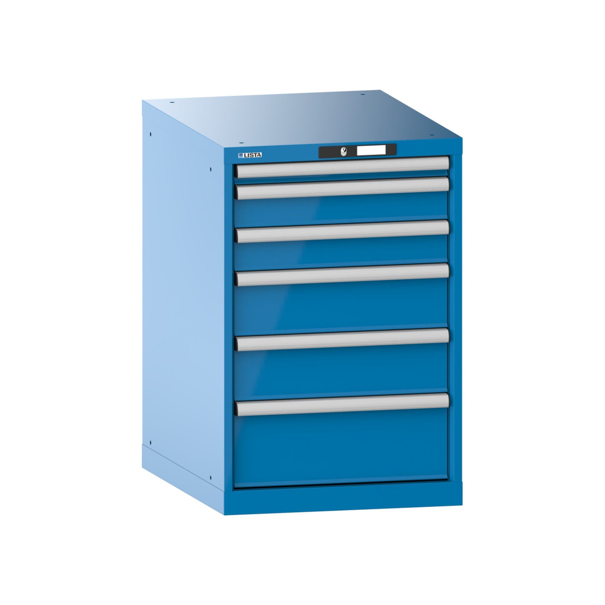 LISTA Werkzeugschrank Lista Schubladenschrank 27x36E (BxTxH) 564x725x850mm KEY Lock R5012
