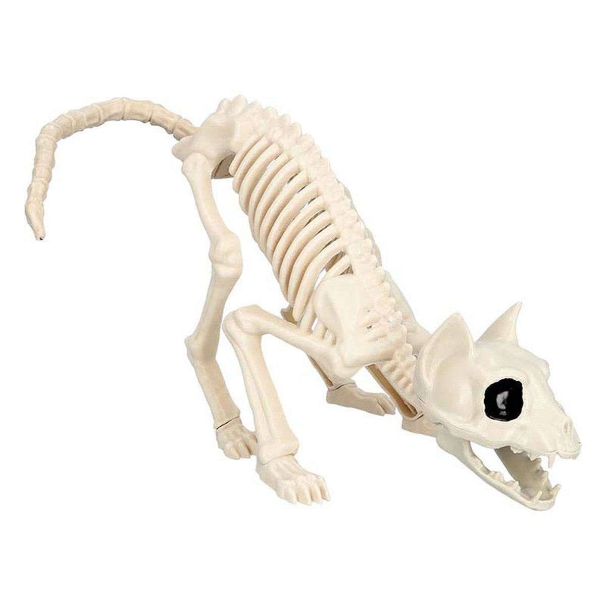 Boland Dekoobjekt Skelett Tier Katze 51 x 14 cm Halloween Dekoration günstig online kaufen