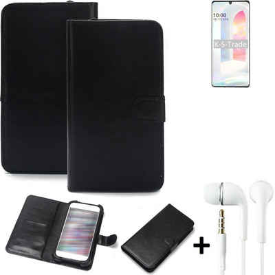 K-S-Trade Handyhülle für LG Electronics Velvet, Wallet Case Handyhülle Schutzhülle Flip cover Flipstyle Tasche