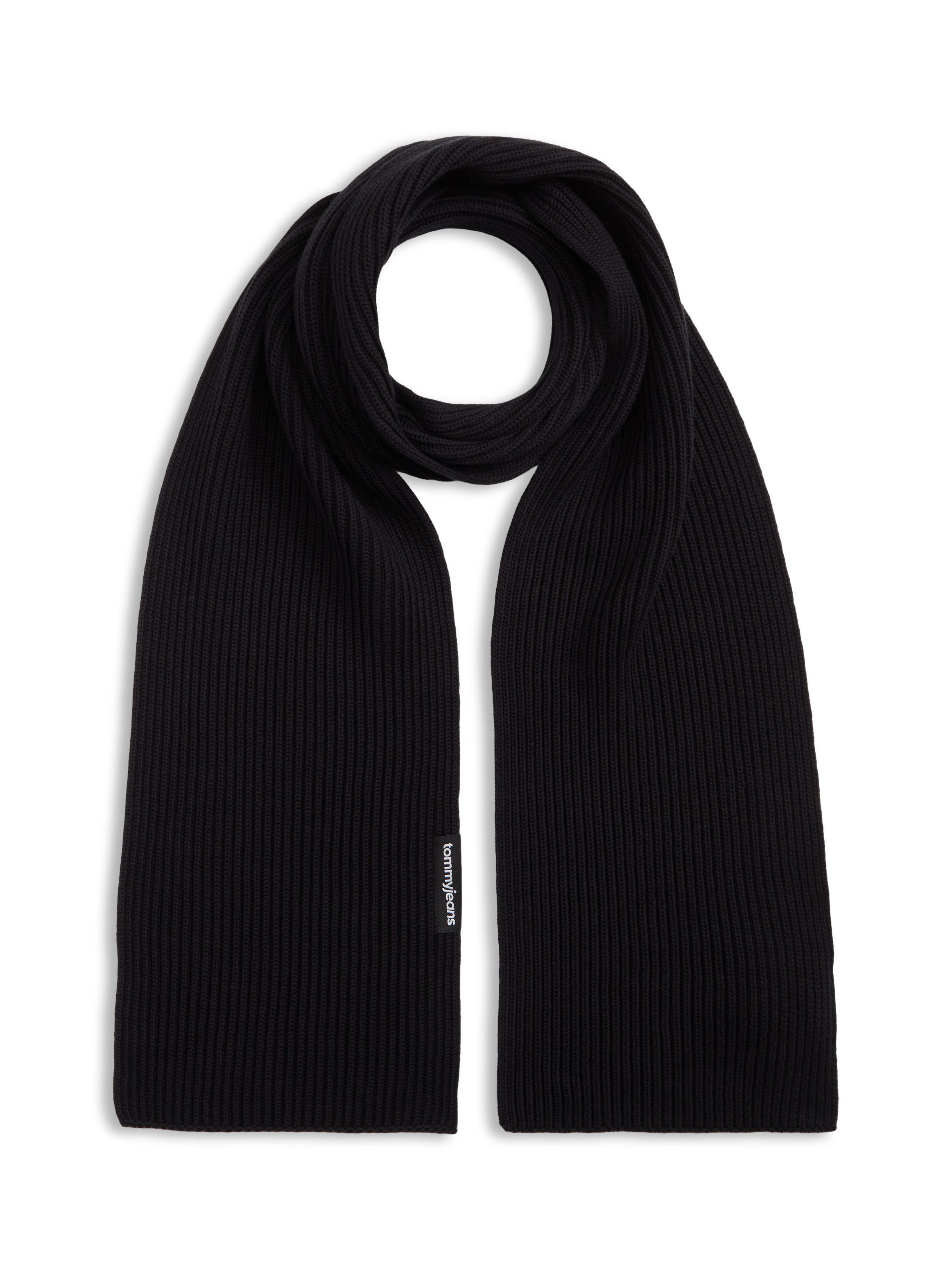 Tommy Jeans Strickschal LINEAR LOGO SCARF, Regular fit mit Markenlabel