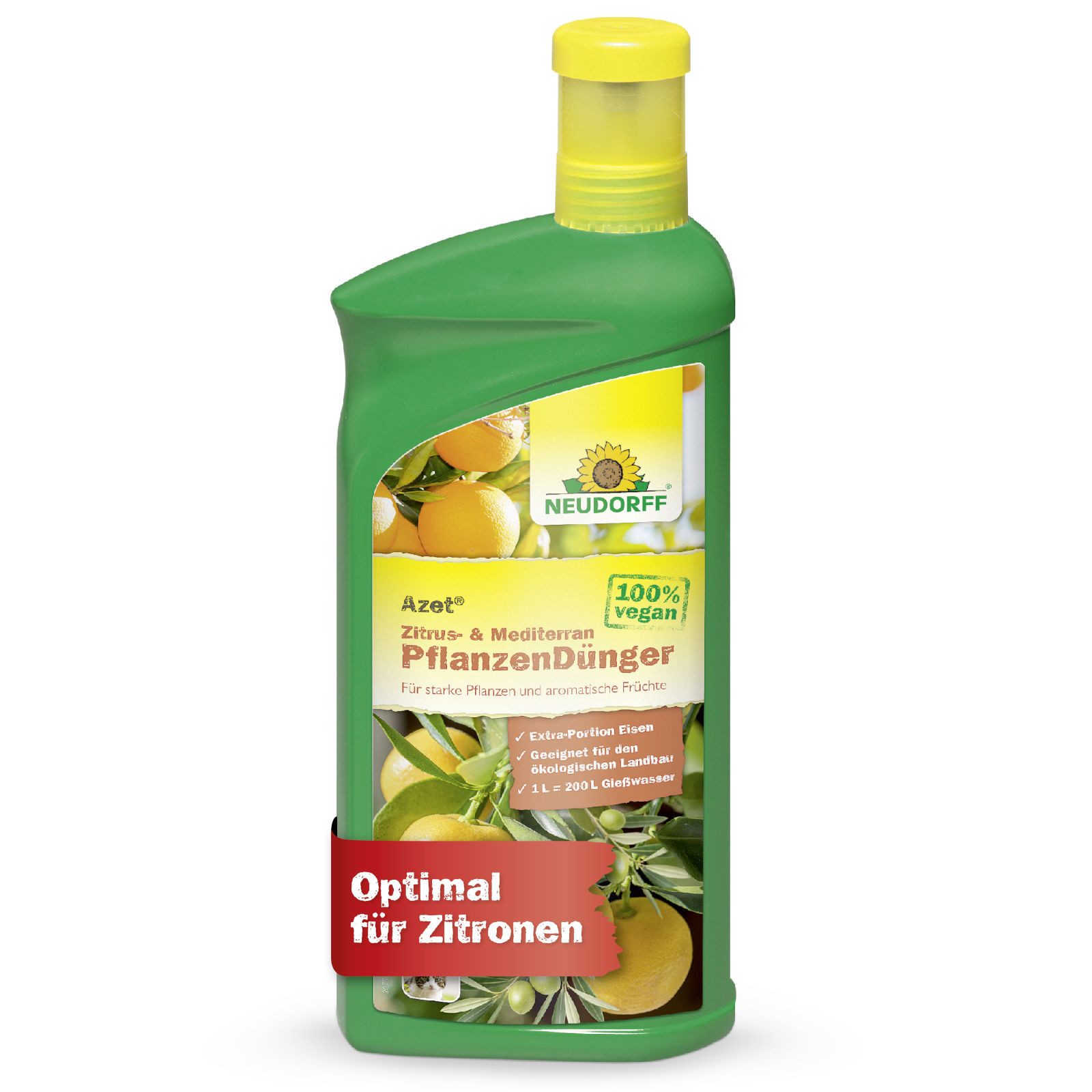 Neudorff Pflanzendünger Azet Zitrus- & MediterranpflanzenDünger, 1 Liter