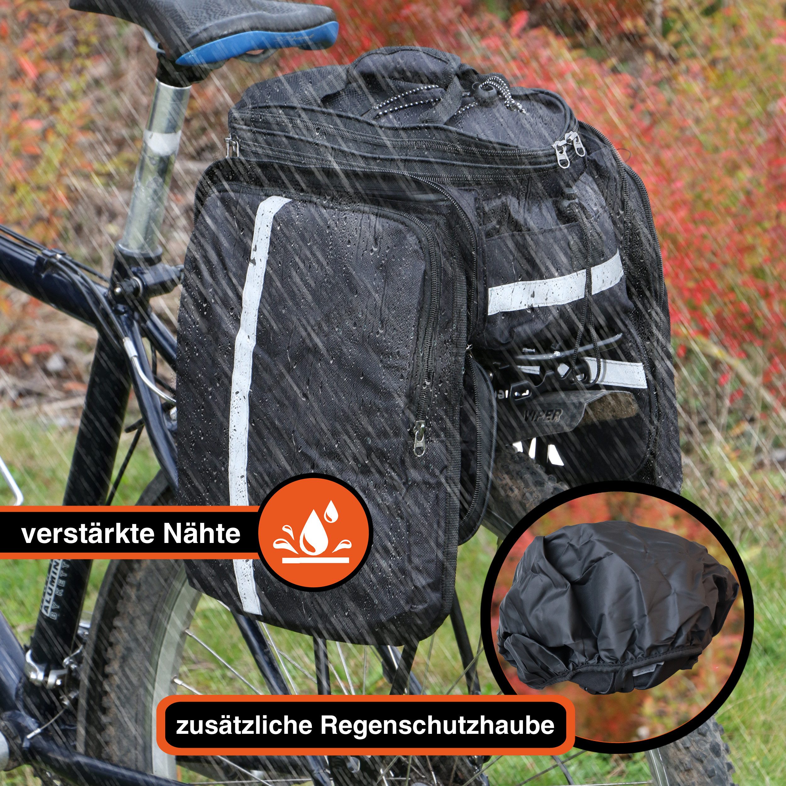 YPC Fahrradtasche Converter Fahrradtasche Gepäckträger L 18 Liter