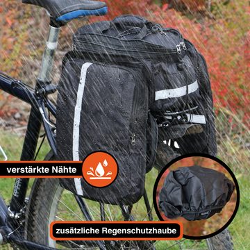 YPC Gepäckträgertasche "Converter" Fahrradtasche für Gepäckträger L, 18L, 34x26x18cm, modern, robust, stabil, wasserfest, praktisch