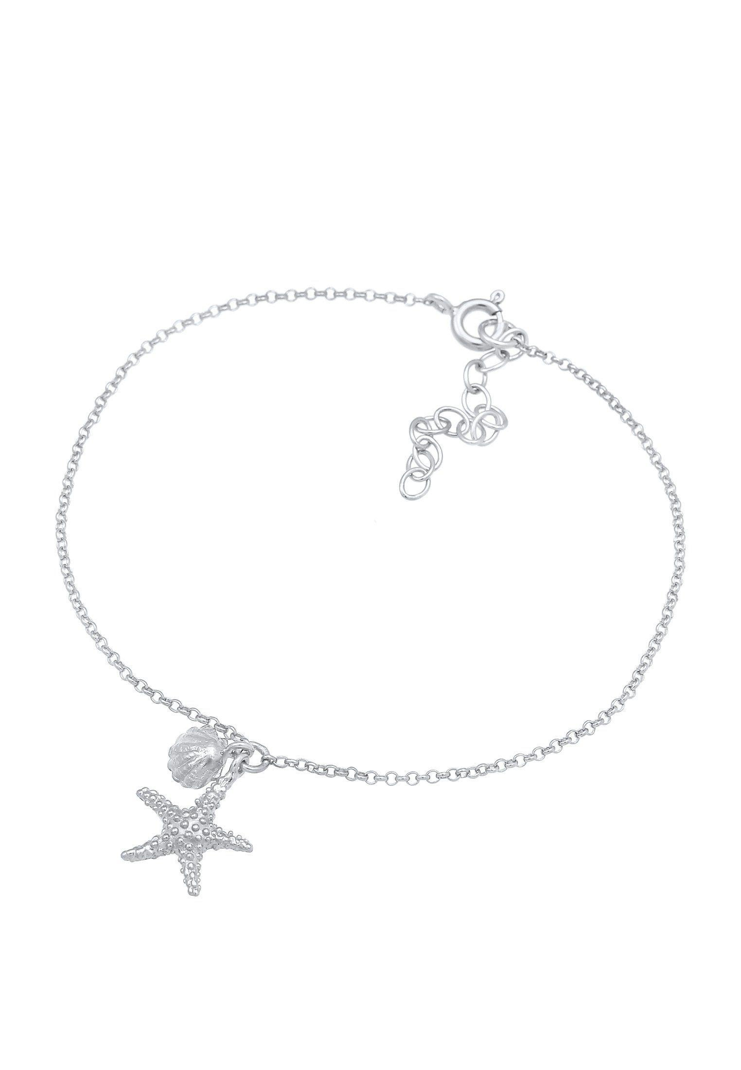 Elli Armband Armkettchen Seestern Muschel 925 Silber (kein Set, 1-tlg), Mus günstig online kaufen