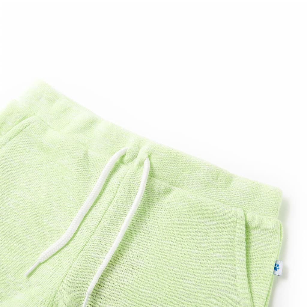 vidaXL Shorts Kindershorts mit Kordelzug Neongelb 140