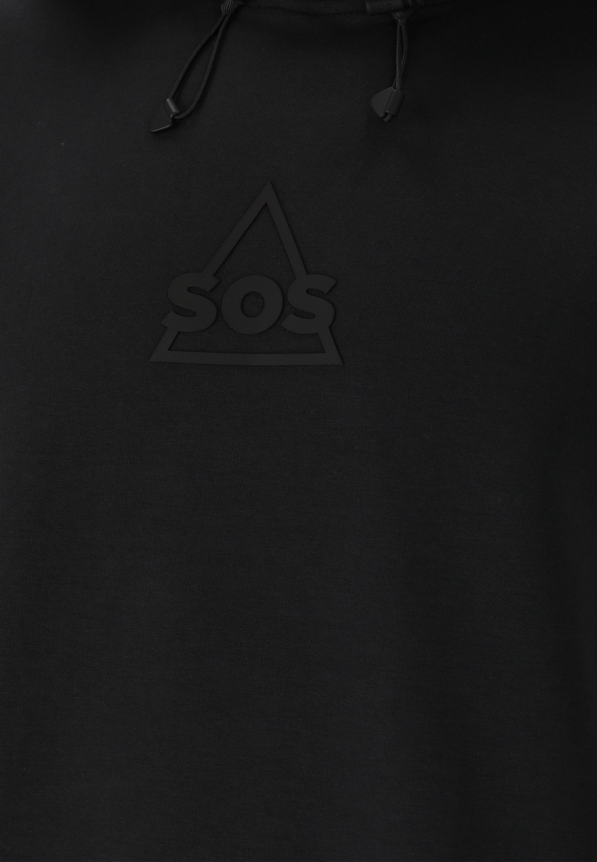 mit SOS schwarz Brust-Print coolem Kapuzensweatshirt Vail