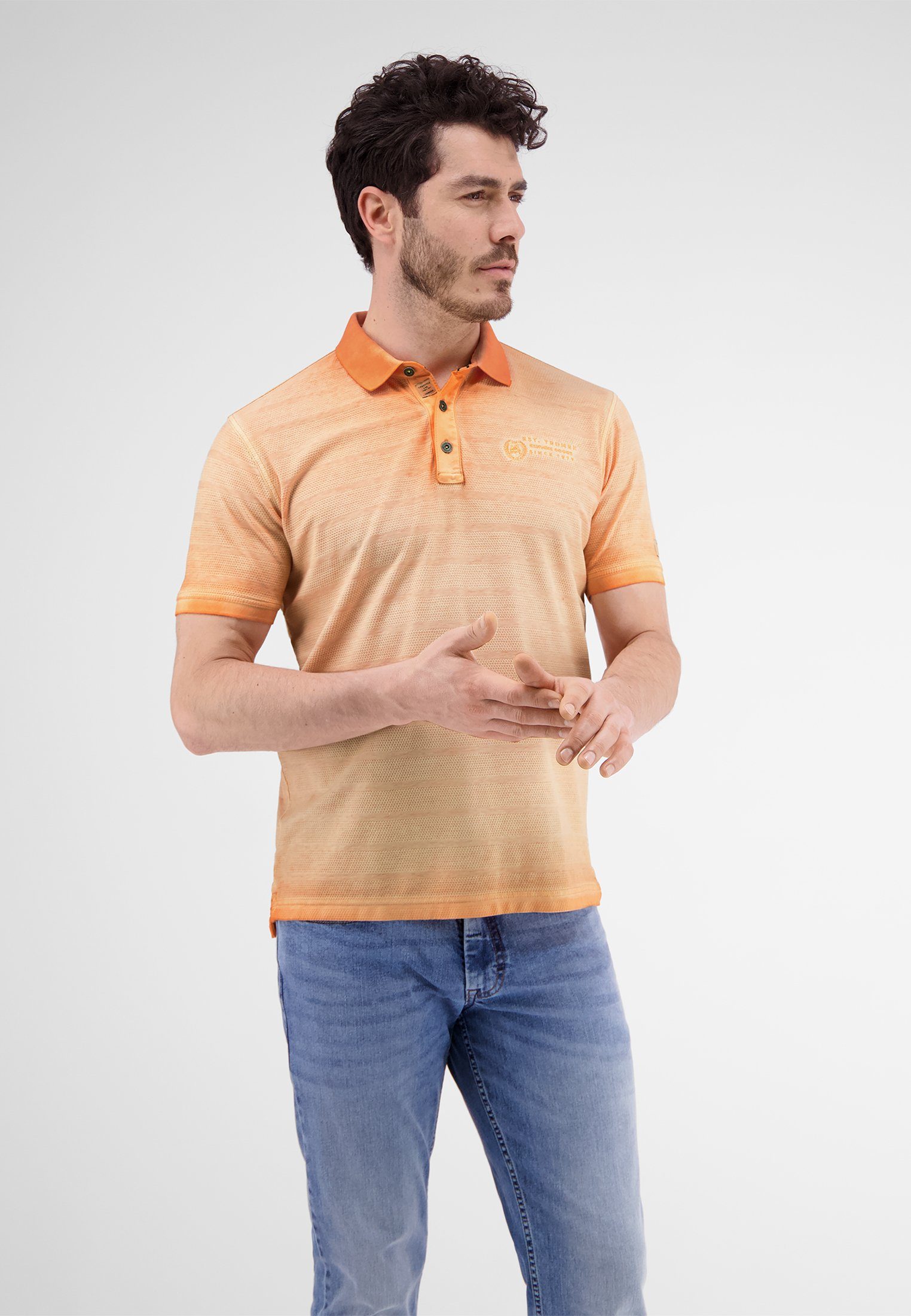 LERROS Poloshirt Poloshirt, gestreift in Strukturqualität