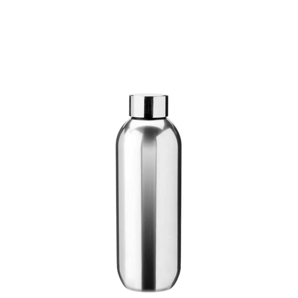 Stelton Isolierflasche Keep Cool, 600 ml, Trinkflasche Thermoeffekt steel stylische mit