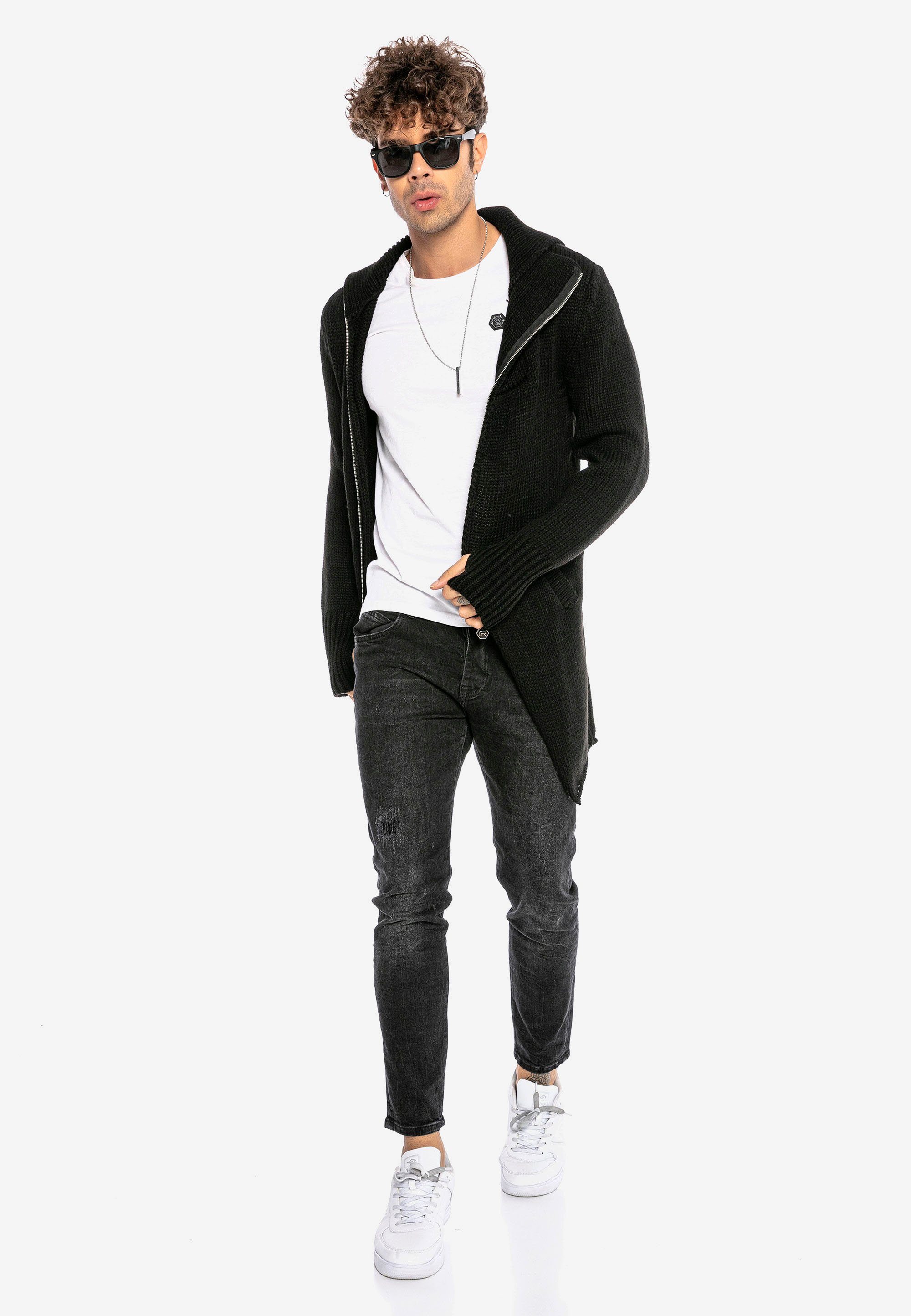 RedBridge Strickjacke Tyler mit Handschuhen und Kapuze