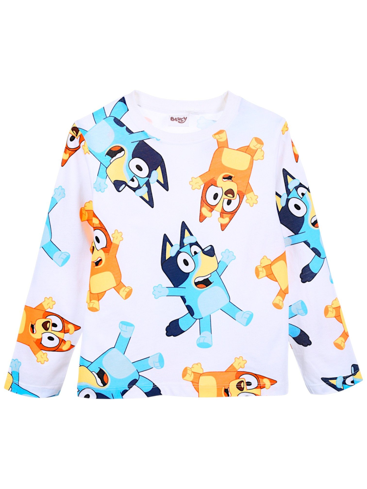 Bluey Langarmshirt Bluey & Bingo Jungen Shirt aus Baumwolle Gr. 98 - 116 cm