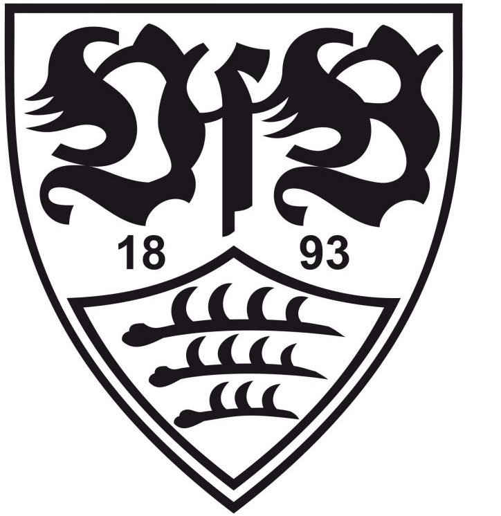 Wall-Art Wandtattoo Fußball VfB Stuttgart Logo (1 St), selbstklebend, entfernbar