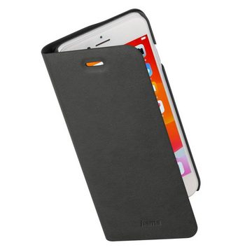 Hama Smartphone-Hülle Booklet für Apple iPhone 7, iPhone 8, iPhone SE 2020, iPhone SE 2022, Farbe Schwarz, Standfunktion & Einsteckfach mit Fingeröffnung