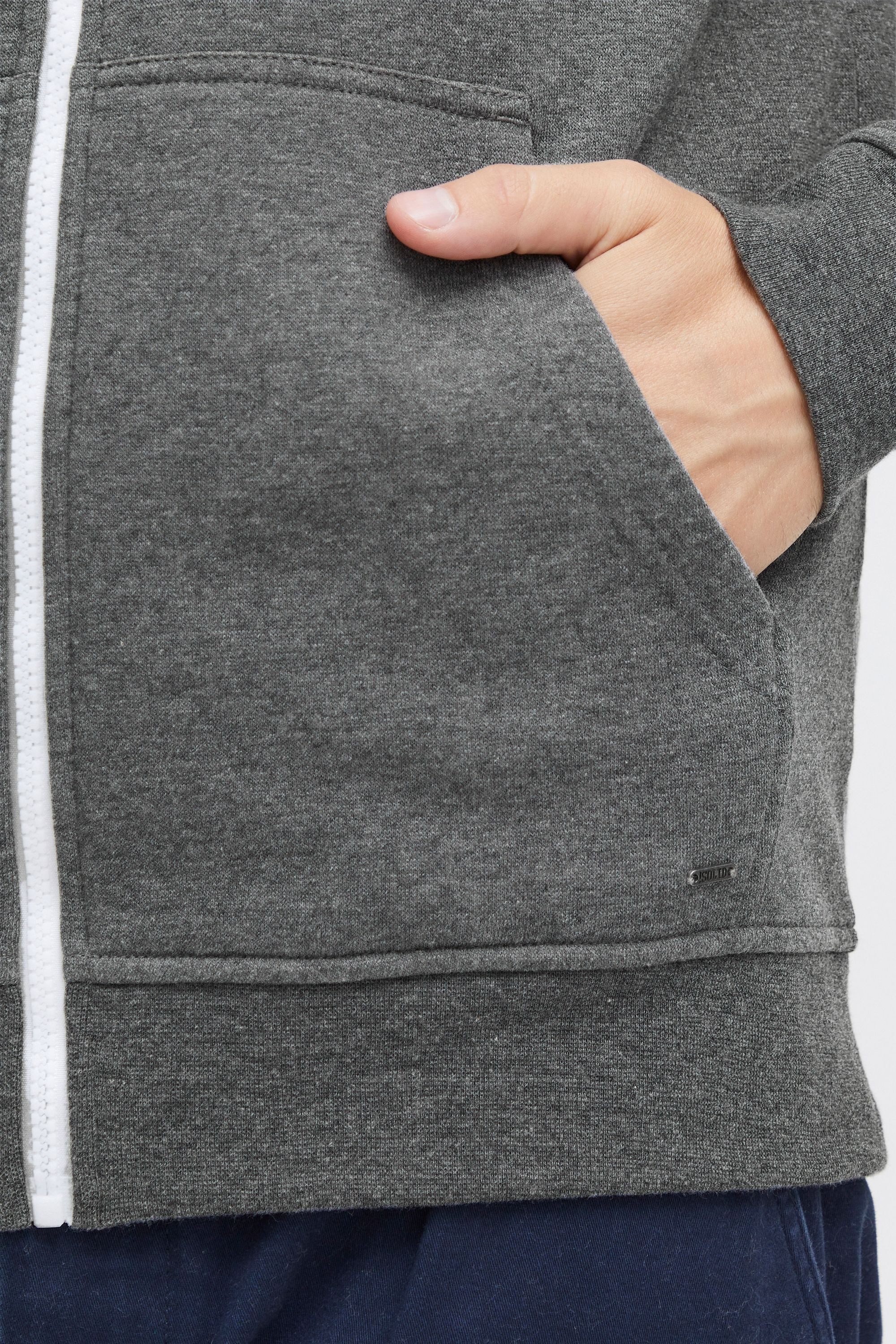 !Solid Kapuzensweatjacke SDOlli Zip-Hood Sweatshirtjacke mit kontrastfarbenen Reißverschluss