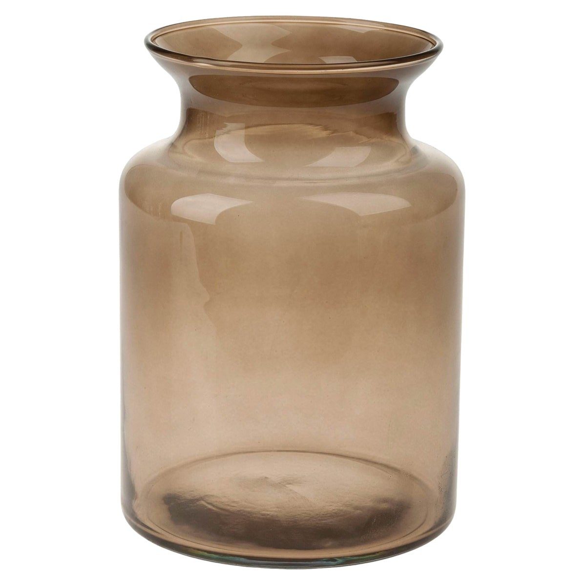 matches21 (1 & cm Große aus Blumentopf in 14x2 Vase HOME St) Ø Glas HOBBY moderne Bodenvase braun