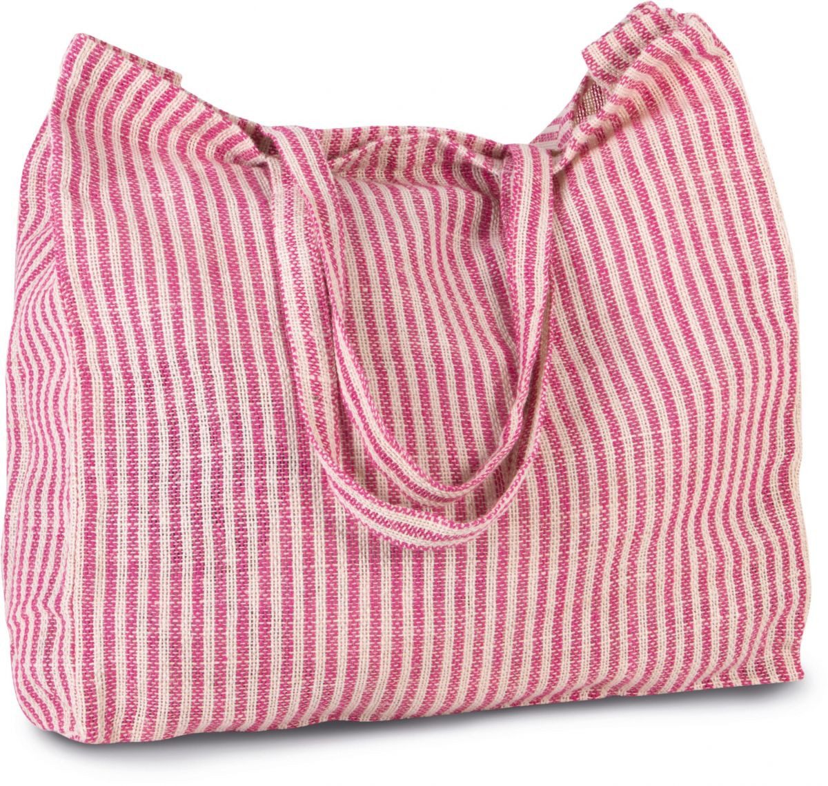 KiMOOD Einkaufsshopper Gestreifte Shoppingtasche aus Juco günstig online kaufen