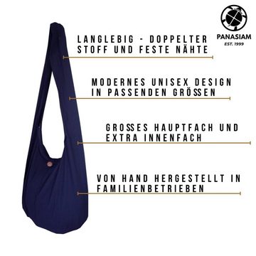 PANASIAM Schultertasche Geometrix Schulterbeutel aus 100% Baumwolle praktische Umhängetasche, In 2 Größen Beuteltasche auch als Wickeltasche und Handtasche geeignet