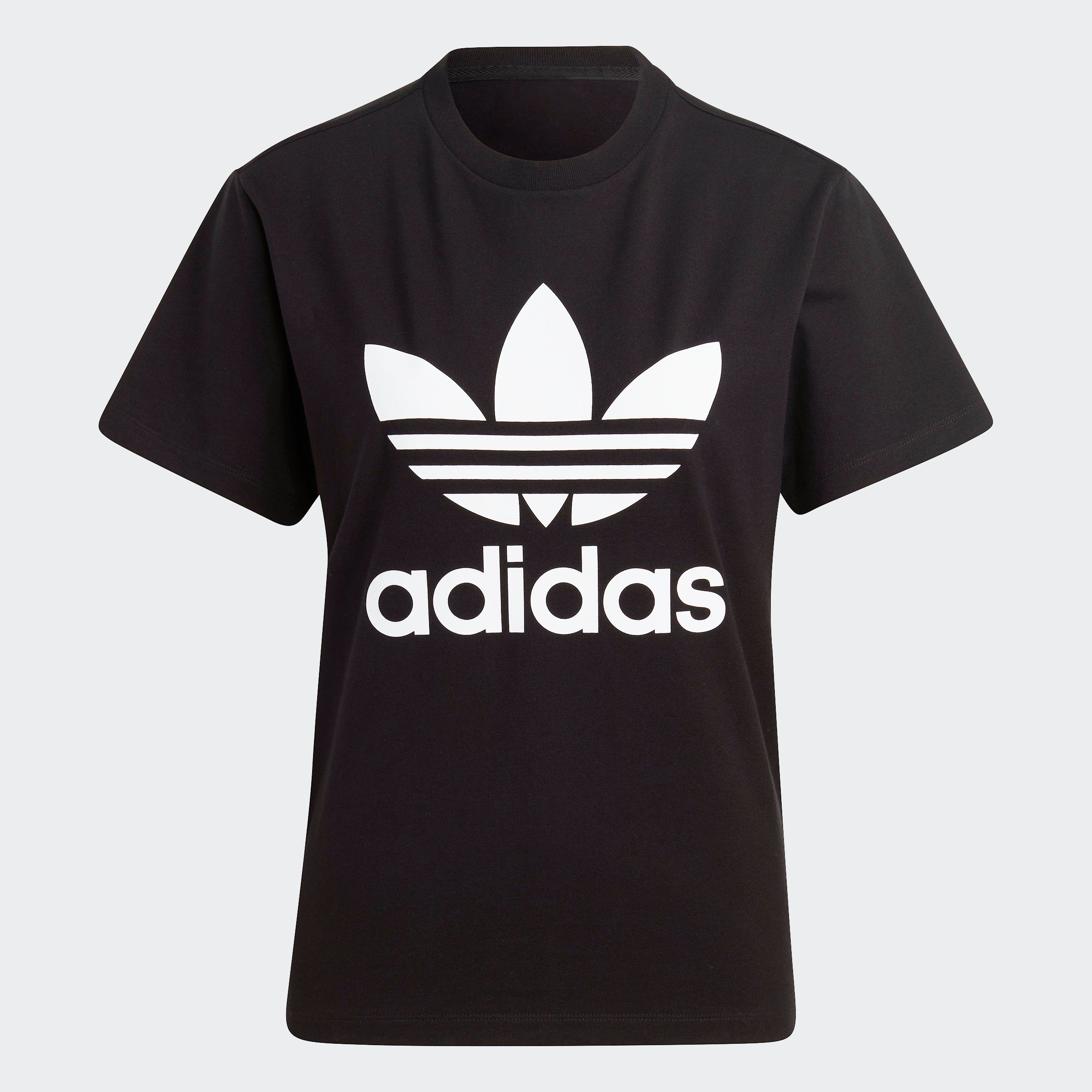 Black adidas Originals TREFOIL T-Shirt CLASSICS ADICOLOR