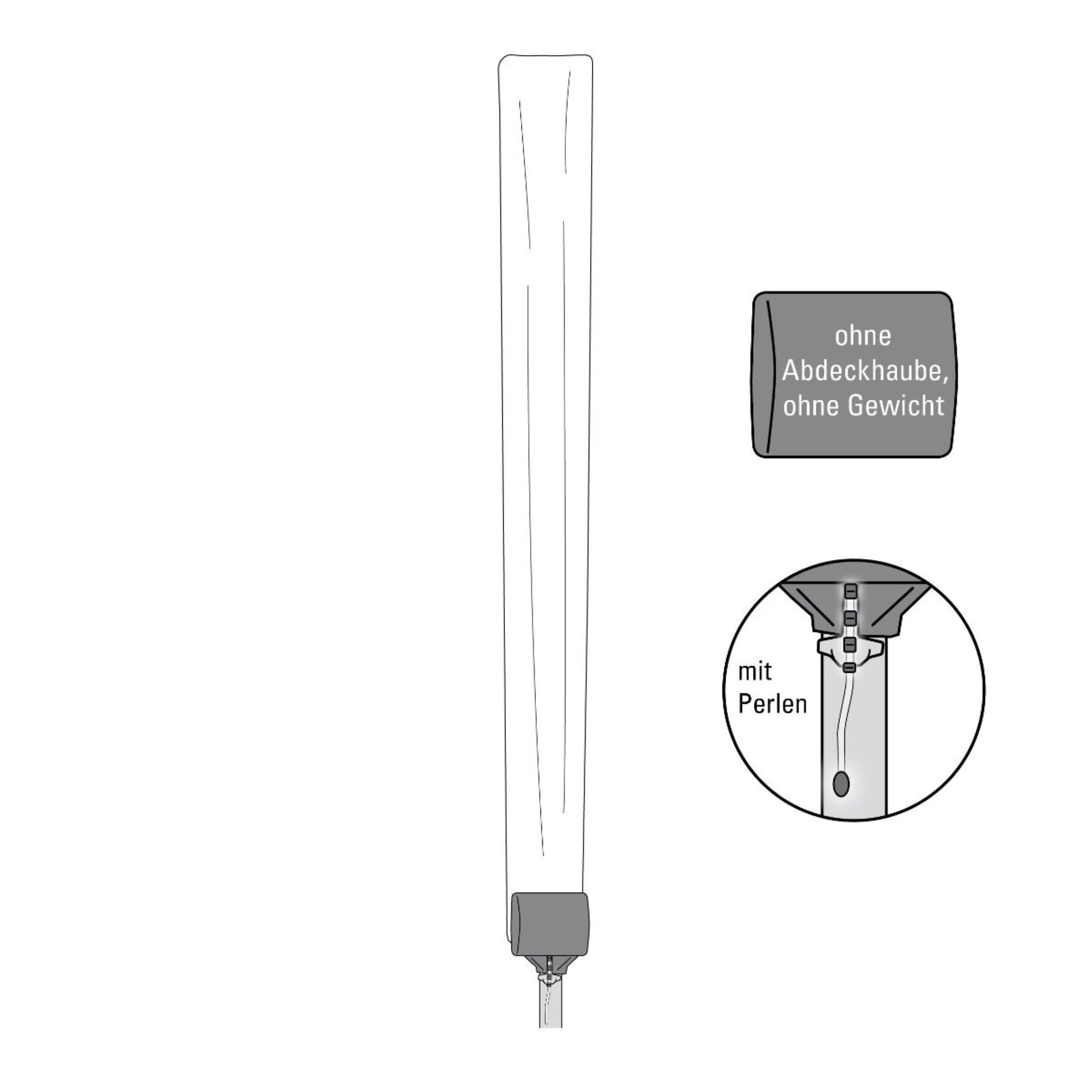 Juwel Wäschespinne-Schutzhülle Juwel Schutzhülle Tyvek®, m.Perlenzug f. Wäschespinne Novaplus 30338