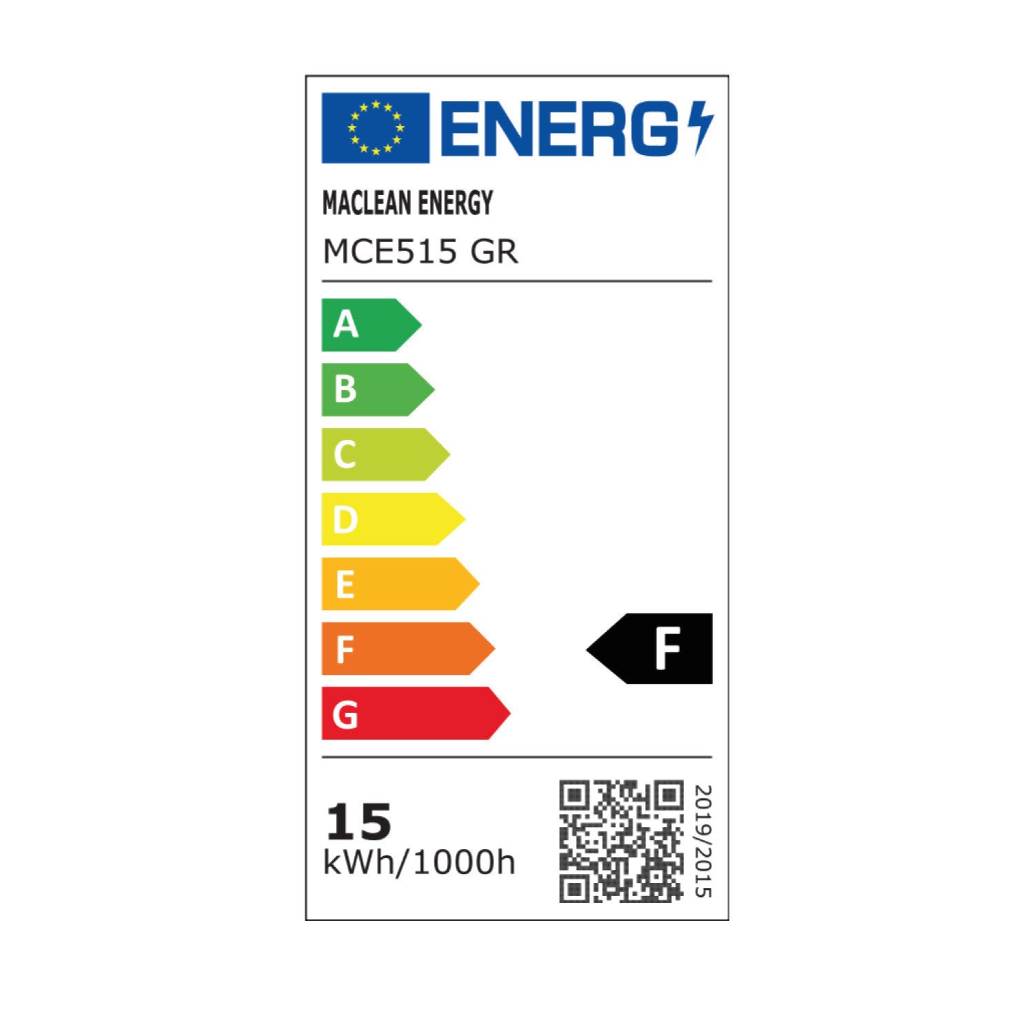 Energieeffizienzklasse: 