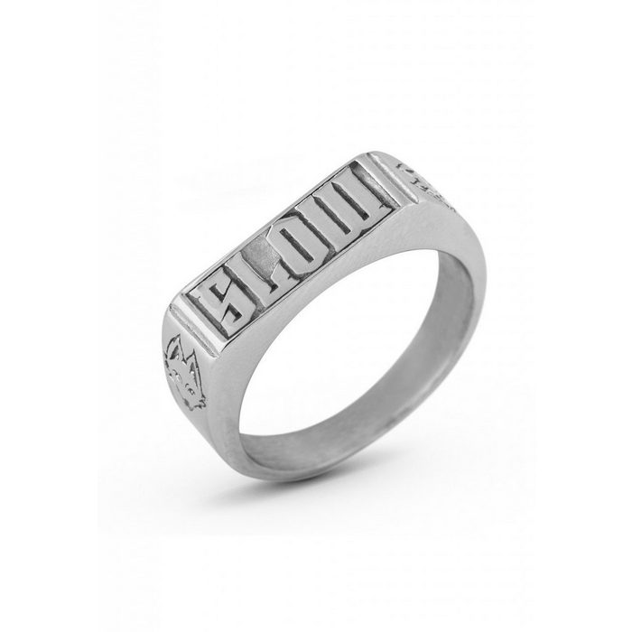 Akitsune Siegelring Stackable Statement Ring - Slow EU 52 - UK L - US 6
