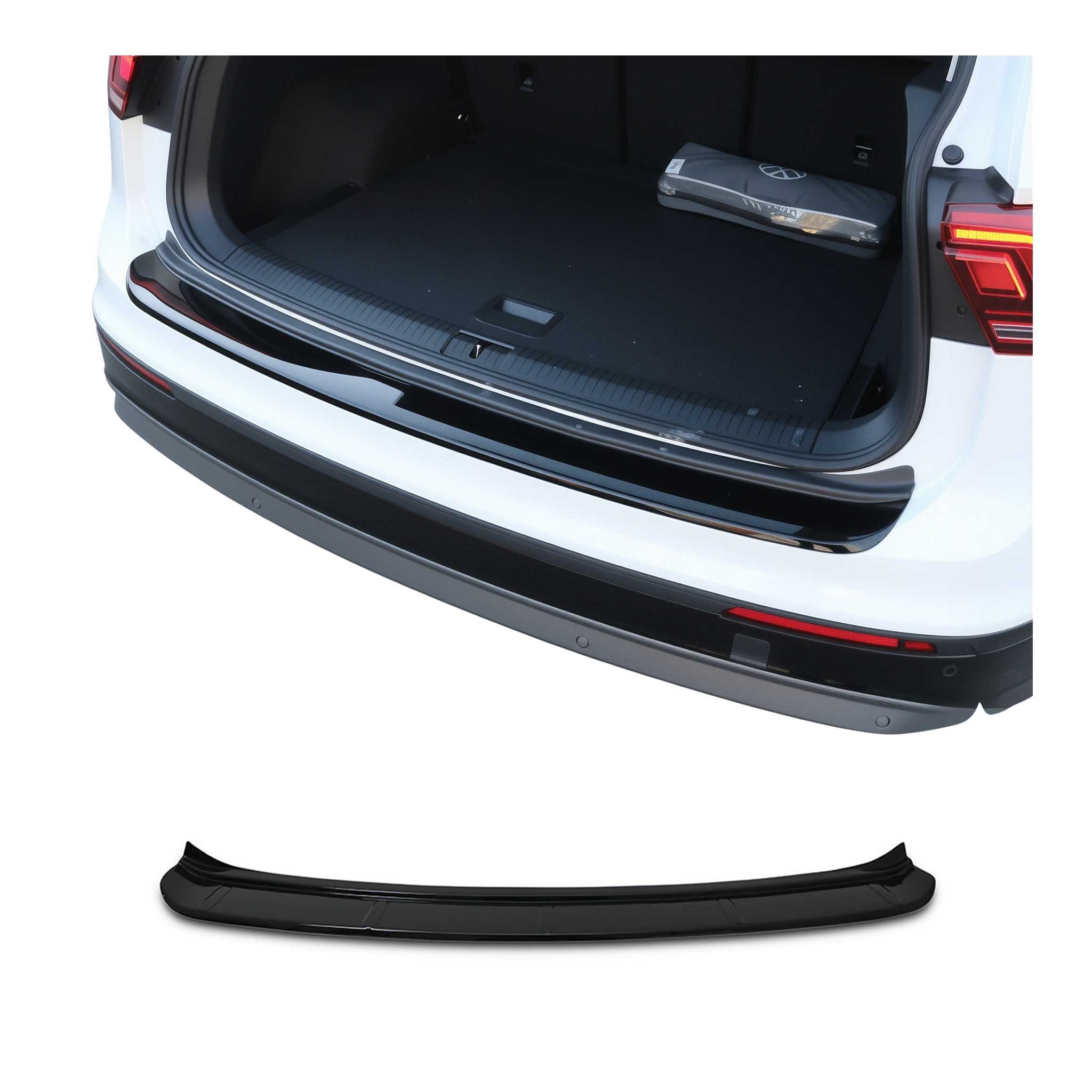 OMAC Ladekantenschutz für VW Tiguan II / Allspace 2016-2024 Glanz ABS, Zubehör für VW Tiguan II AD1 2016-2024, Langlebig,Einfache Reinigung,Einfache Installation,Rostbeständig