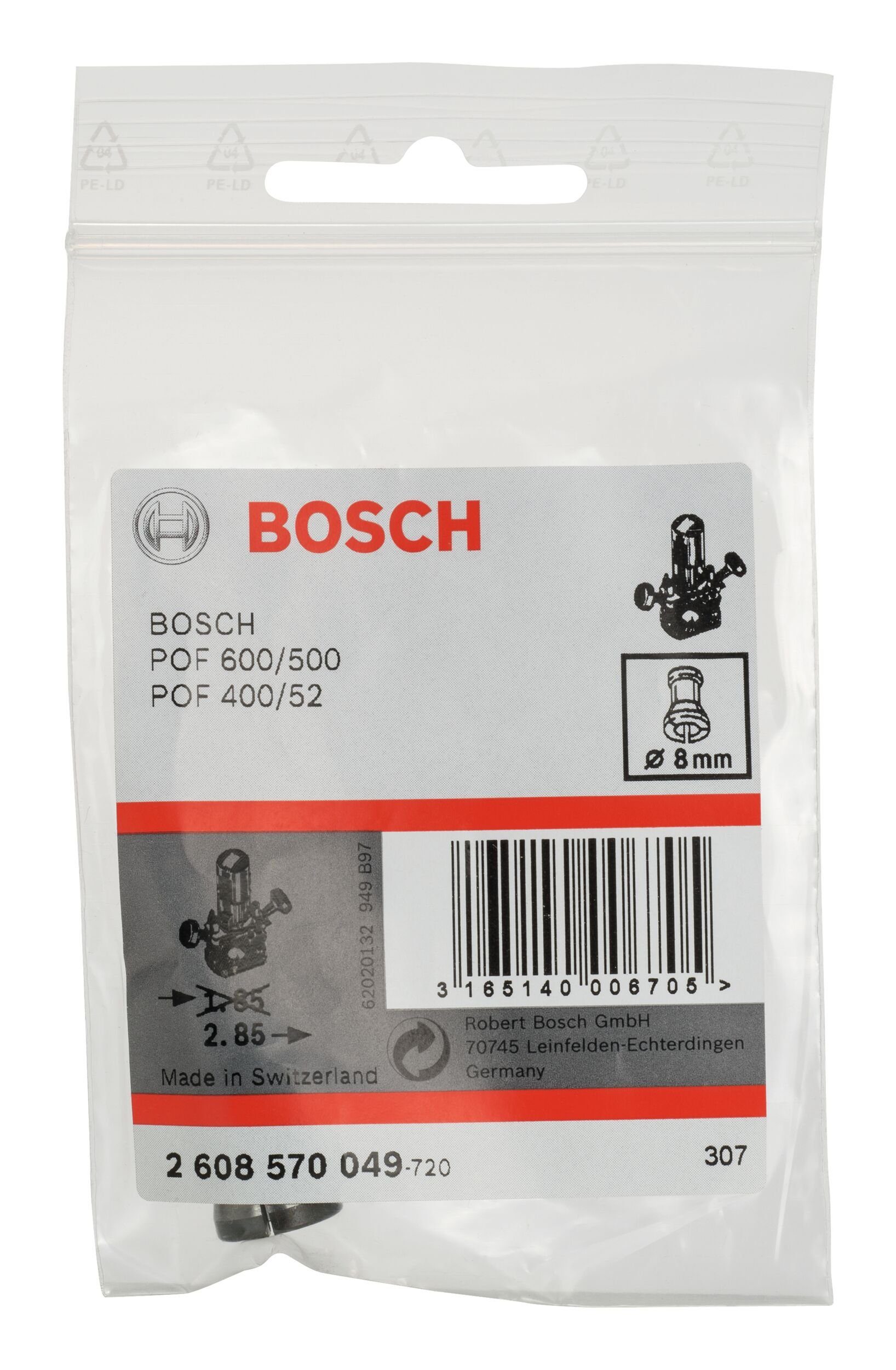 - Bosch-Oberfräsen Spannzange, mm für Ohne BOSCH 8 Spannmutter