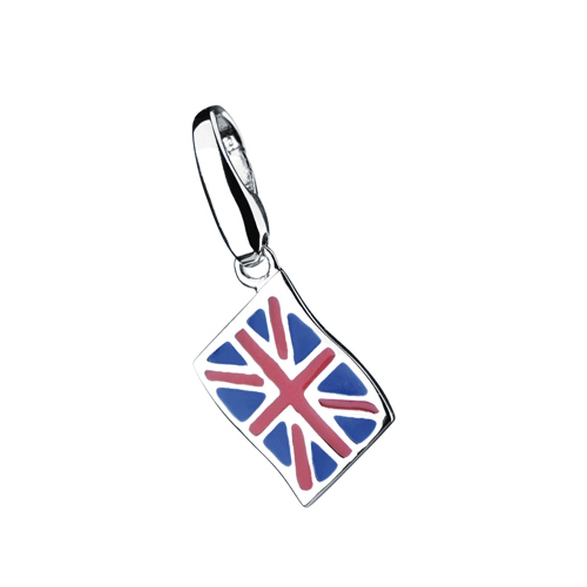 GIORGIO MARTELLO MILANO Charm-Einhänger England-Flagge, Silber 925