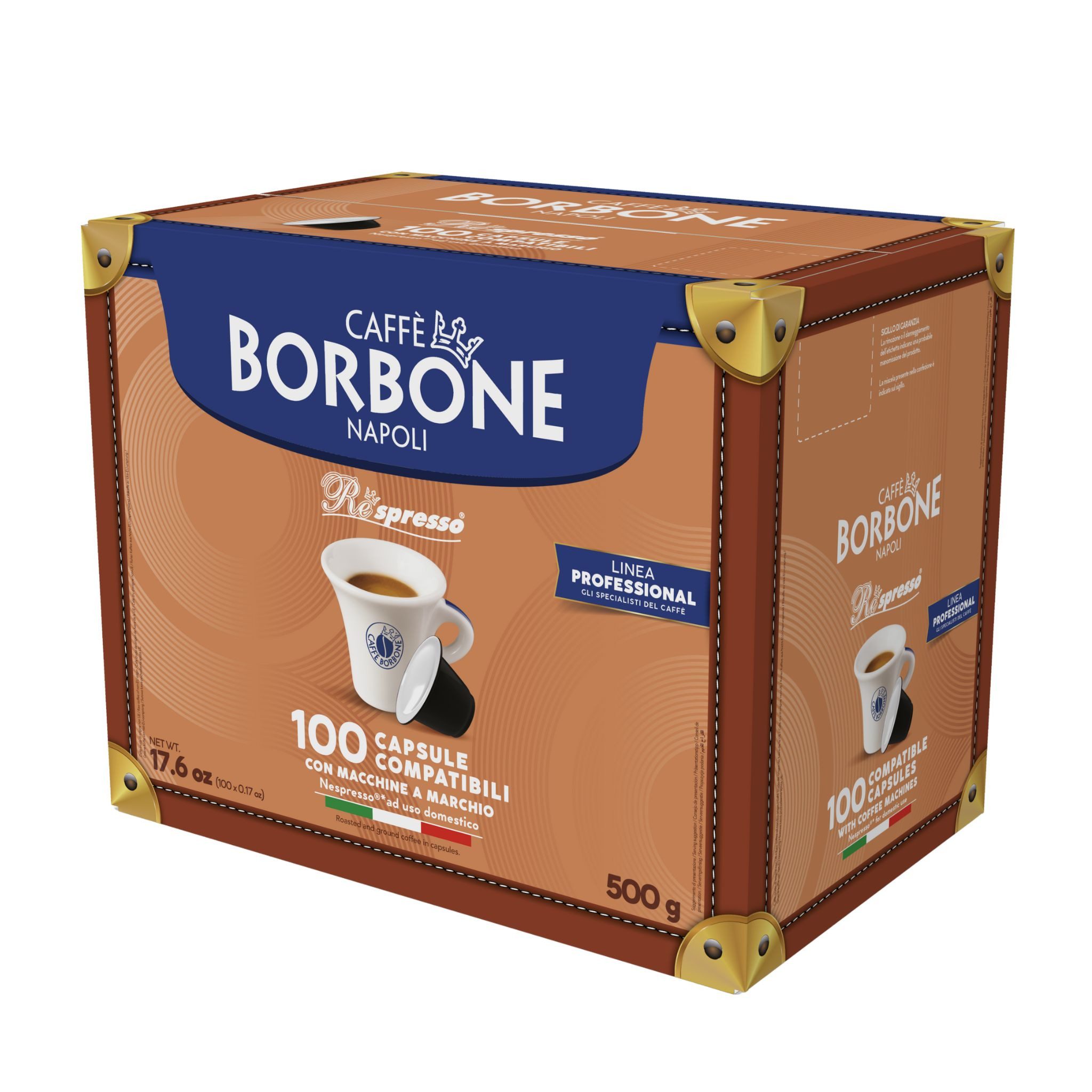 Caffè Borbone Kaffee Caffè Borbone Respresso, Gold-Kaffeemischung - 100 Kapseln, 1 x (Kompatibel mit Nespresso®* Haushalts-Espressomaschinen)