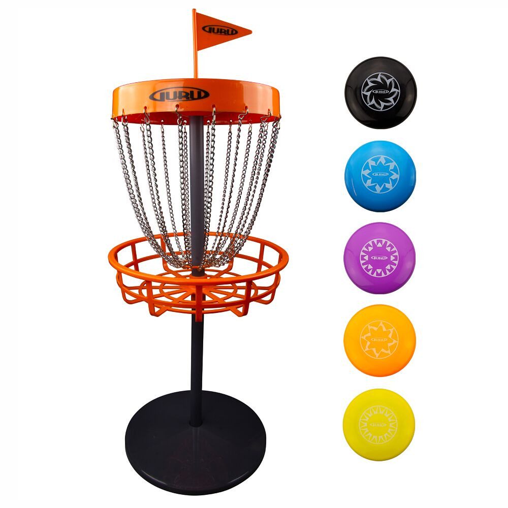 Wurfscheibe Discgolf-Set Guru Mini Basket Set, Das Roundnet für drinnen und draußen