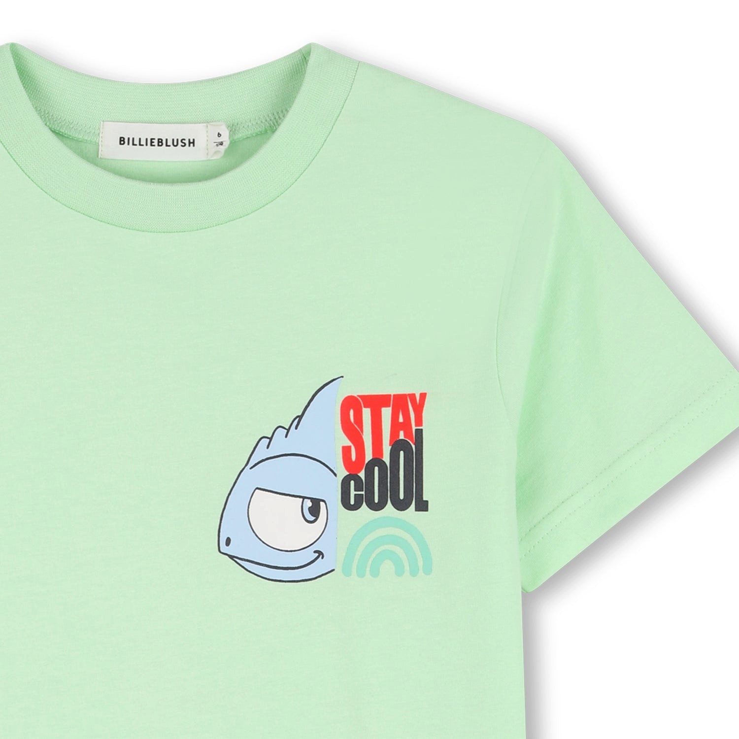 Billieblush T-Shirt Billieblush Jungen T-Shirt -Stay Cool-in hellgrün mit großem Rückenpri