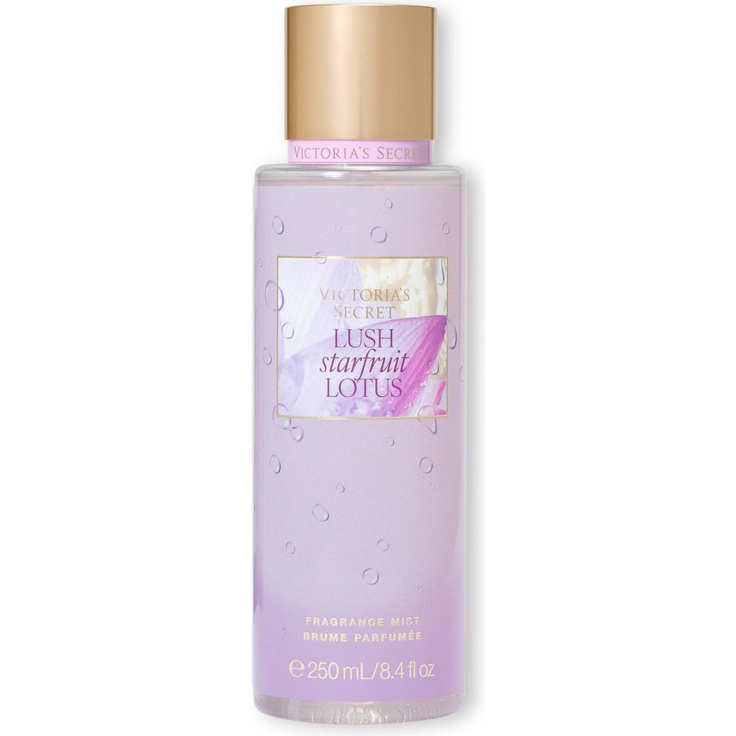 Victorias Secret Körperspray Lush Starfruit Lotus Body Mist 250ml, Exotisch-fruchtiges Body Mist mit Starfruit & Lotus