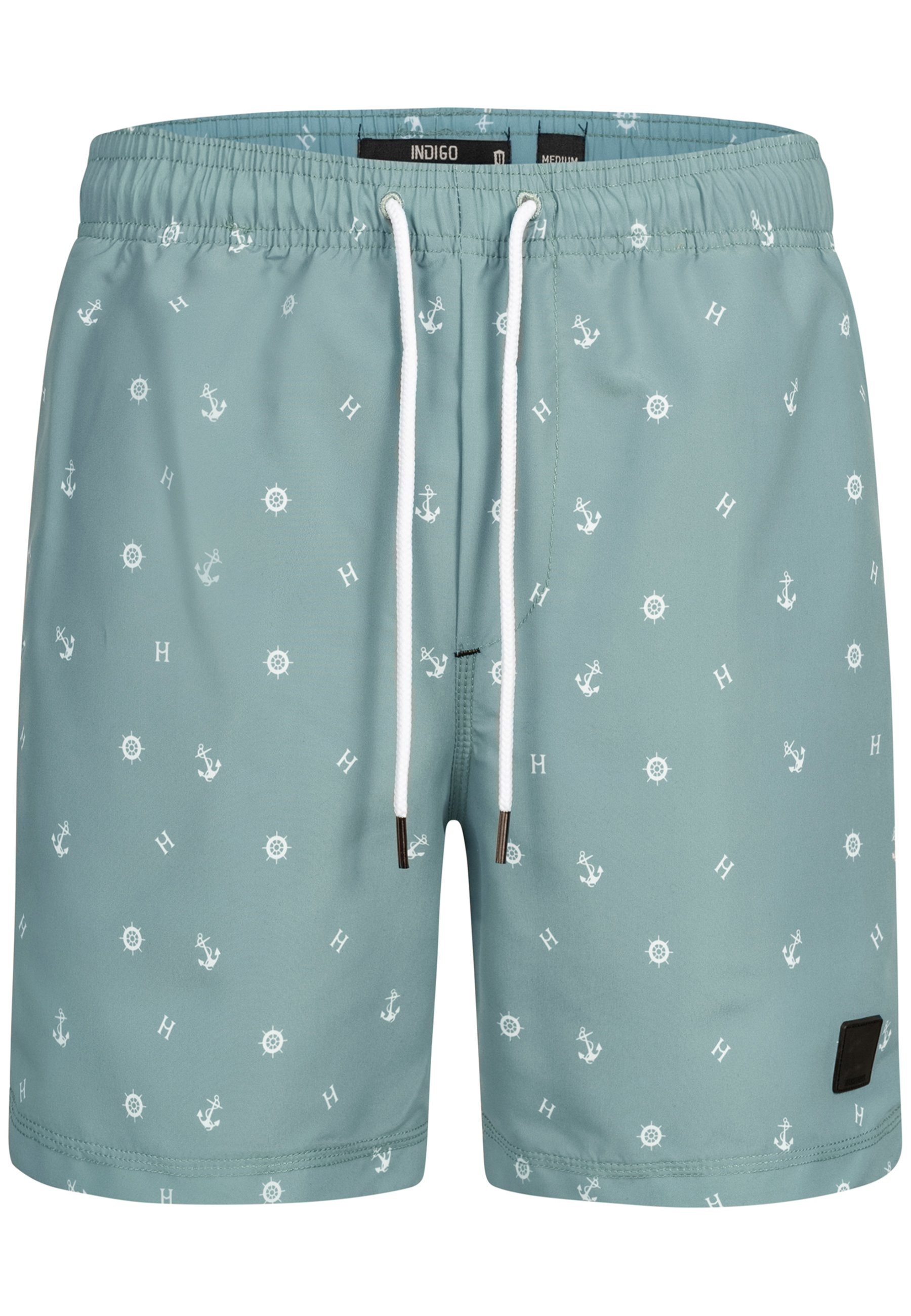 Indicode Badeshorts Maya mit detailreichem Muster, günstig online kaufen