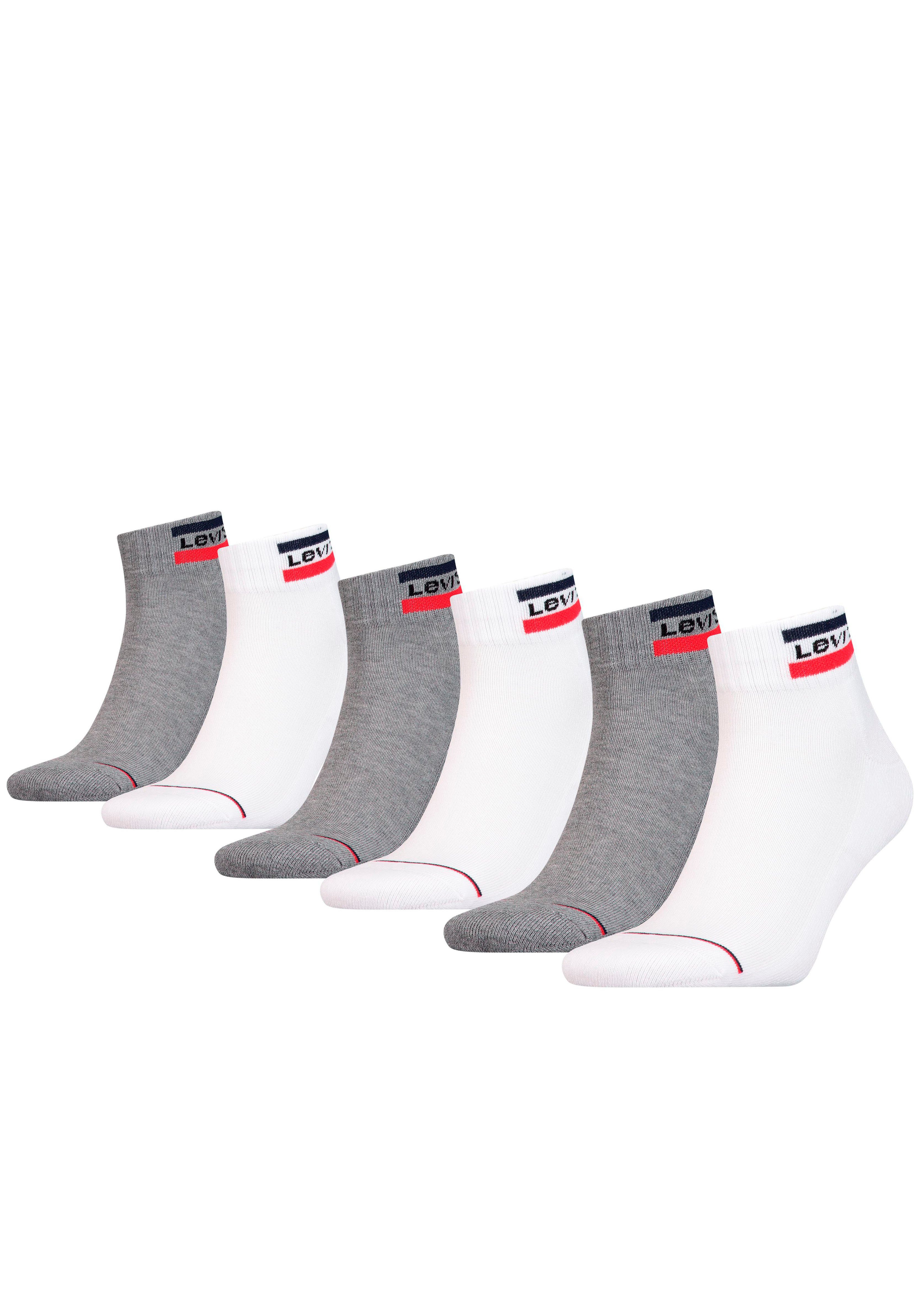 Levi's® Kurzsocken (Packung, 6-Paar) mit breitem Logobund günstig online kaufen