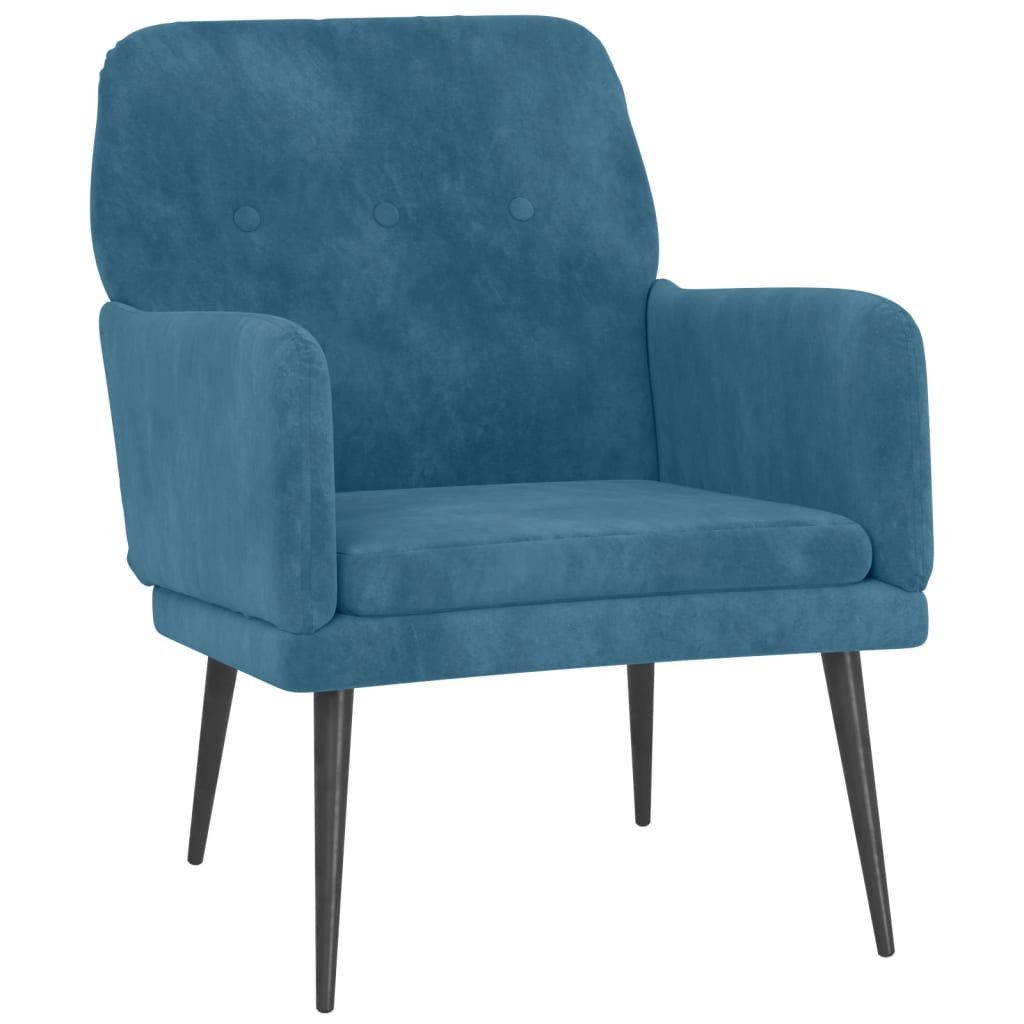 vidaXL Sessel, Loungesessel Blau 62x79x79 cm günstig online kaufen
