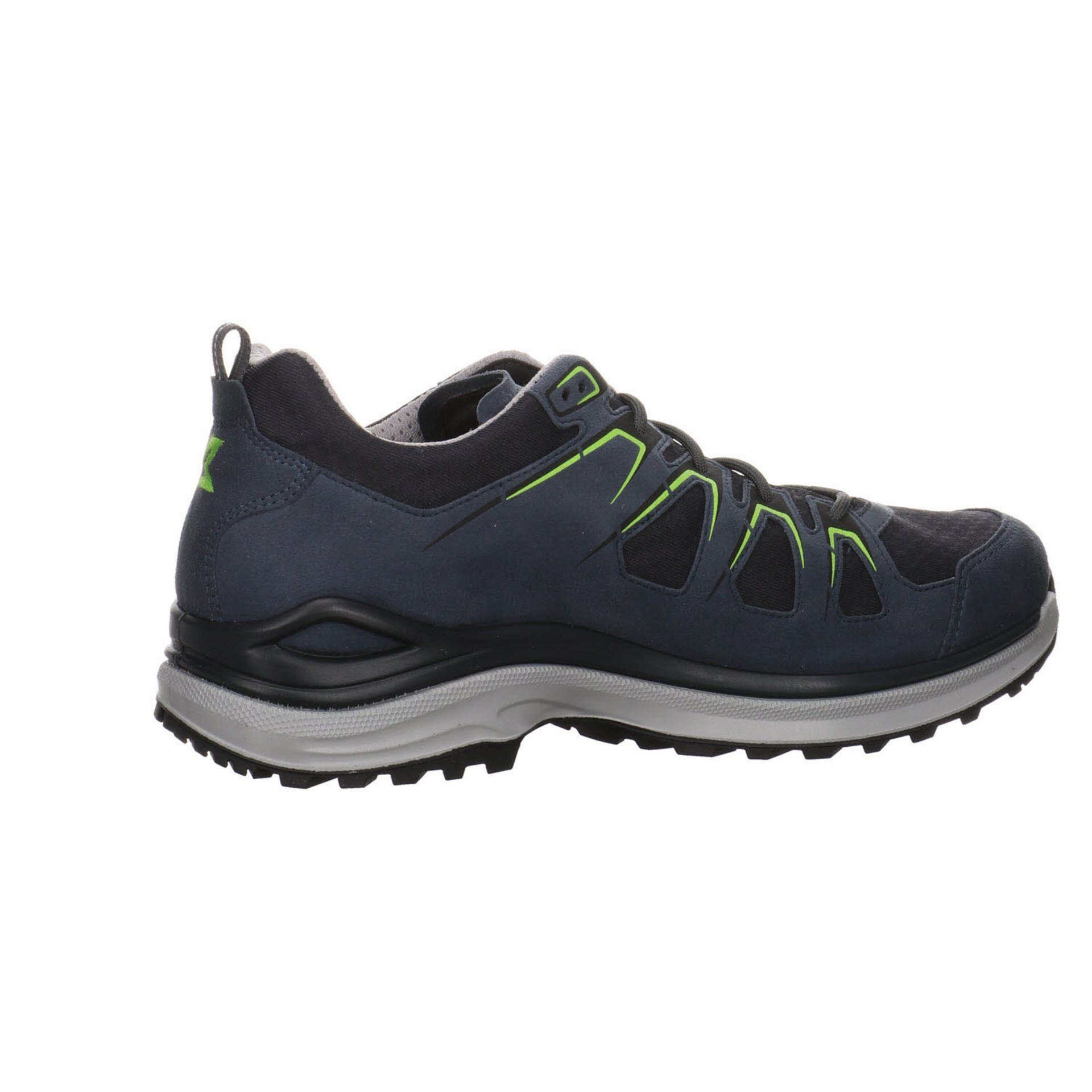 Schuhe Leder-/Textilkombination Outdoorschuh stahlblau/limone Lowa Outdoor Herren