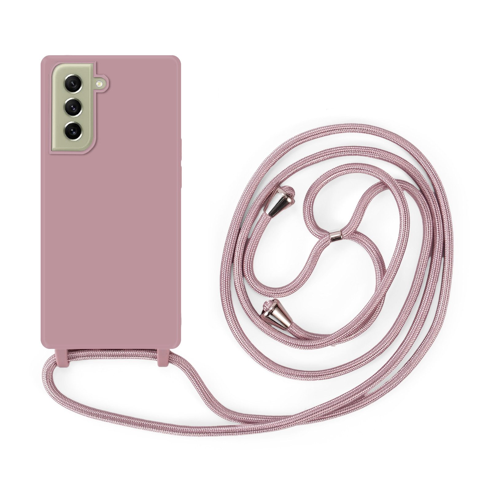 betterfon Handykette für Samsung Handyhülle mit Band Kodel Smartphone Halskette, Umhängekette: Verstellbar, rutschfester Grip & Metallkappen