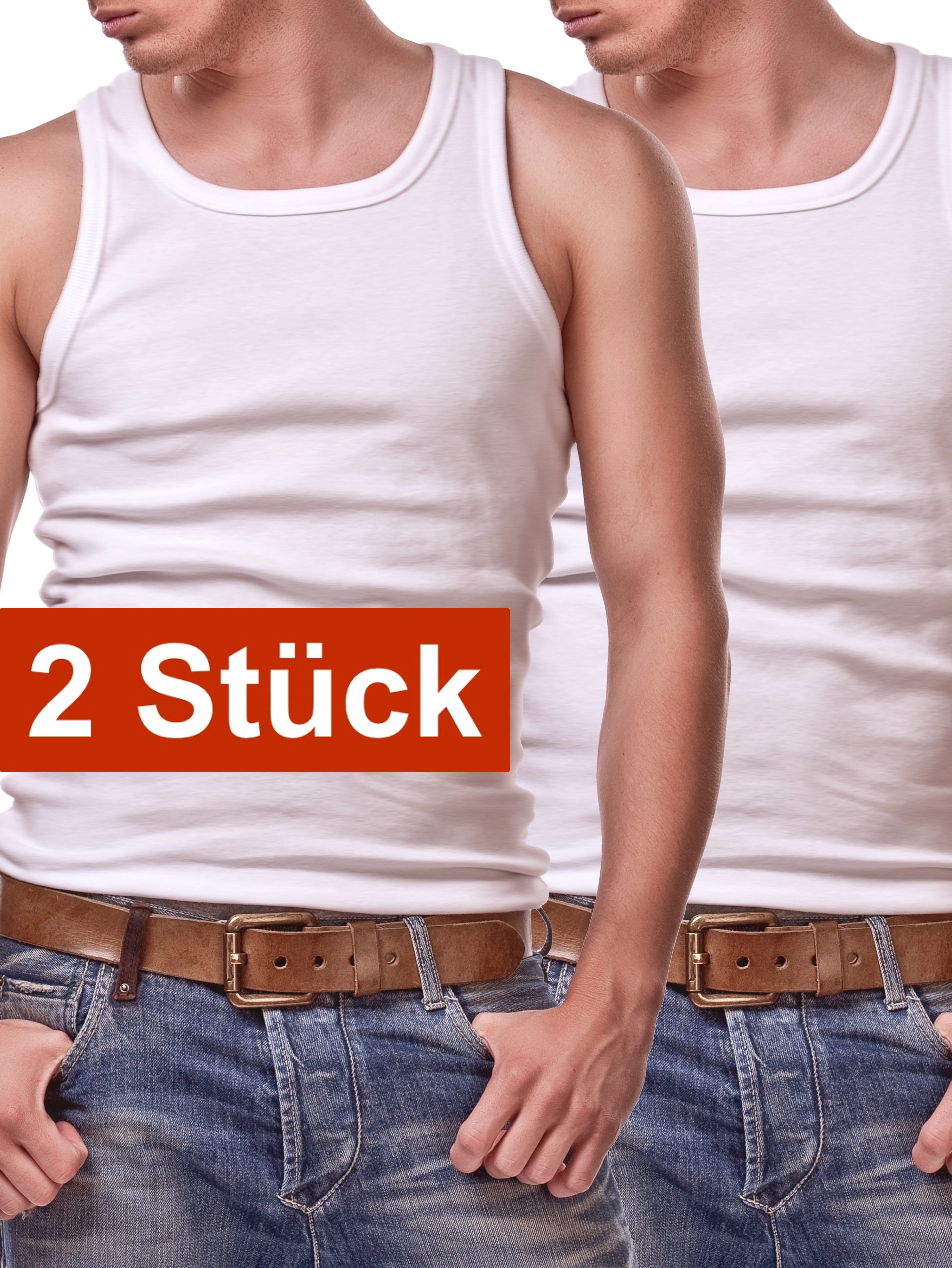 Cocain underwear Unterhemd Herren glatt weiss Feinripp kochfest trocknergee günstig online kaufen