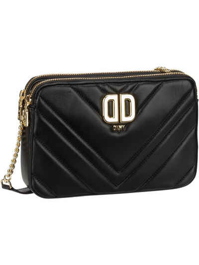 DKNY Umhängetasche Delphine Lamb Double Zip Crossbody, Umhängetasche klein