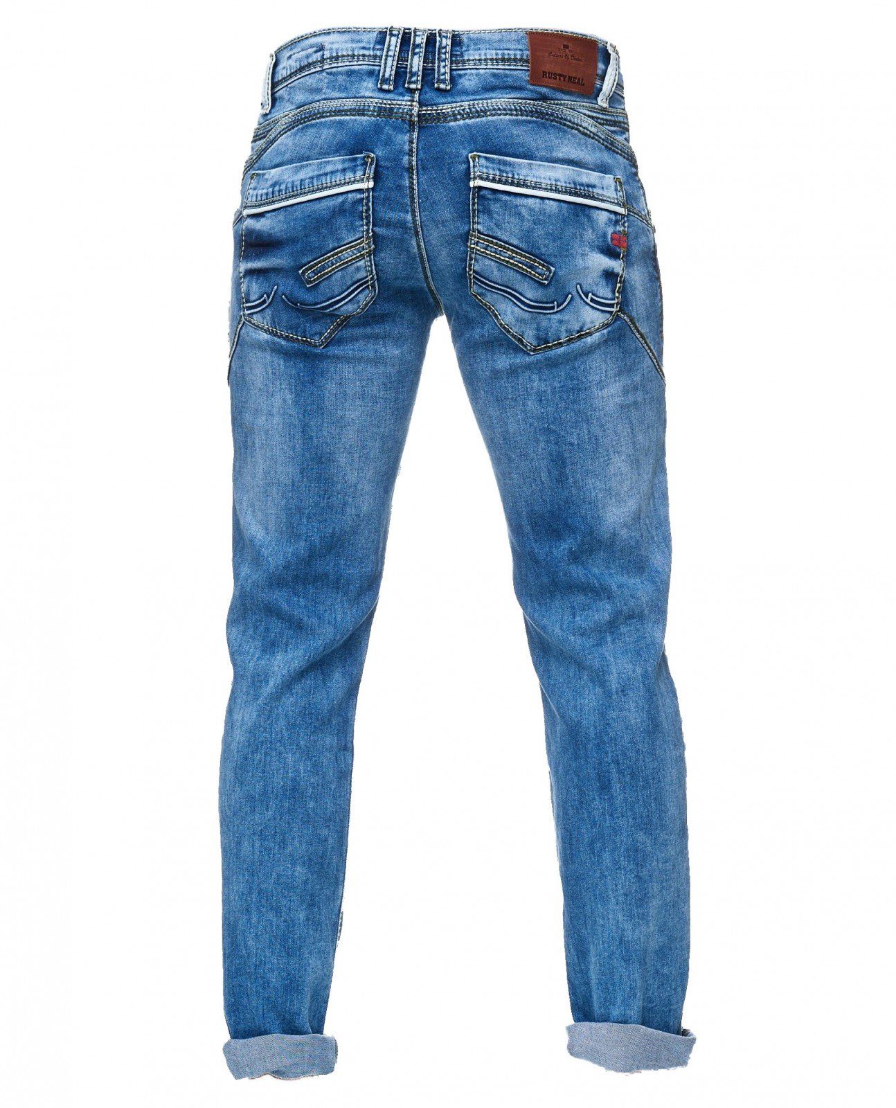 Rusty Neal Straight-Jeans in coolem Design