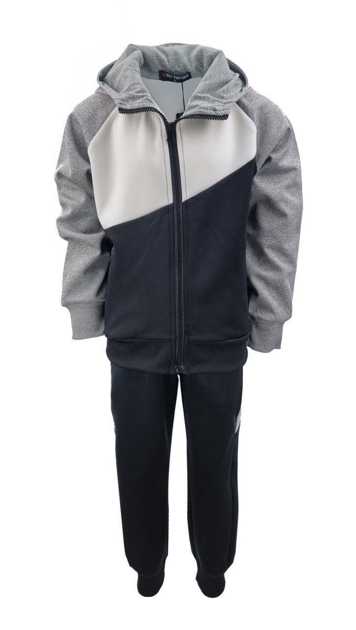 Hessis Trainingsanzug Jogginganzug Freizeitanzug für Jungen und Mädchen JF12 (Set, Jacke mit Jogginghose)