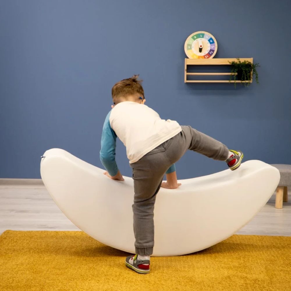 IGLUSoftplay Schaukelpferd IGLU Soft Play Softbausteine Schaukelpferd Banane, Modernes Design und hochwertige Verarbeitung