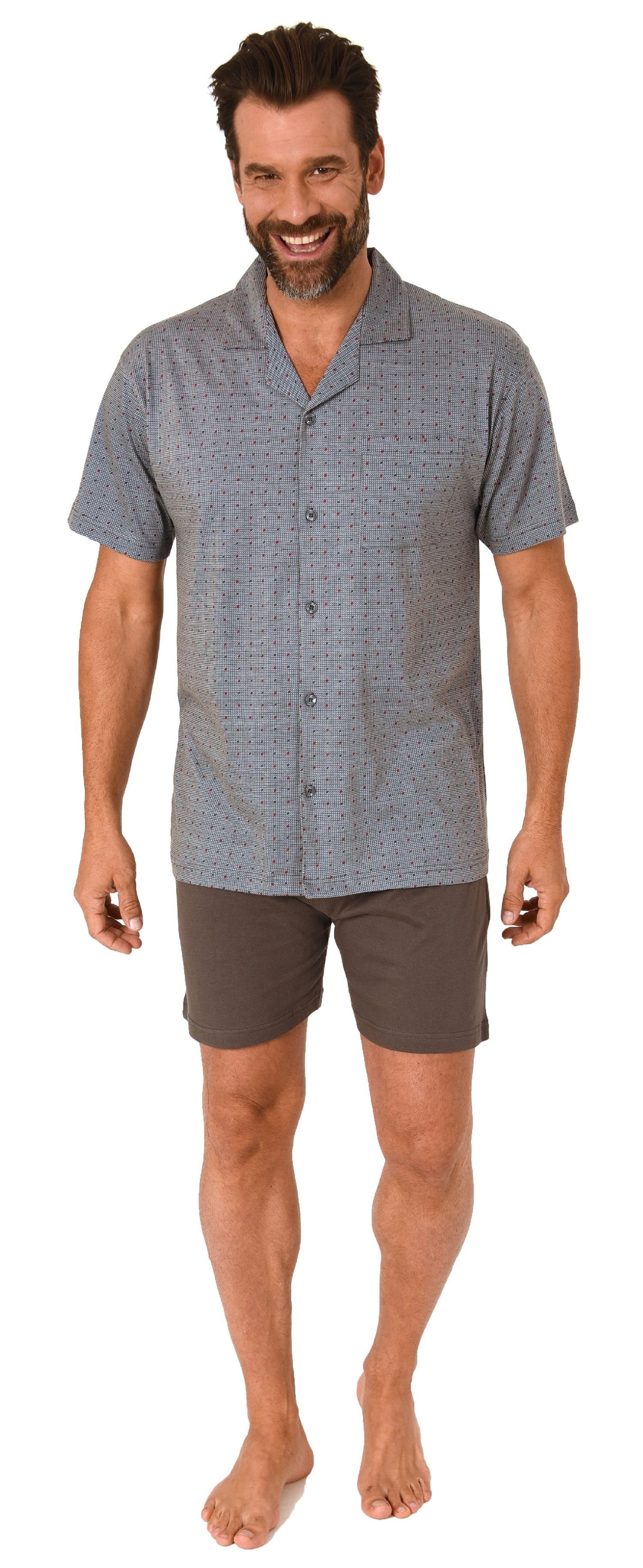 Normann Pyjama Herren kurzarm Schlafanzug Shorty günstig online kaufen