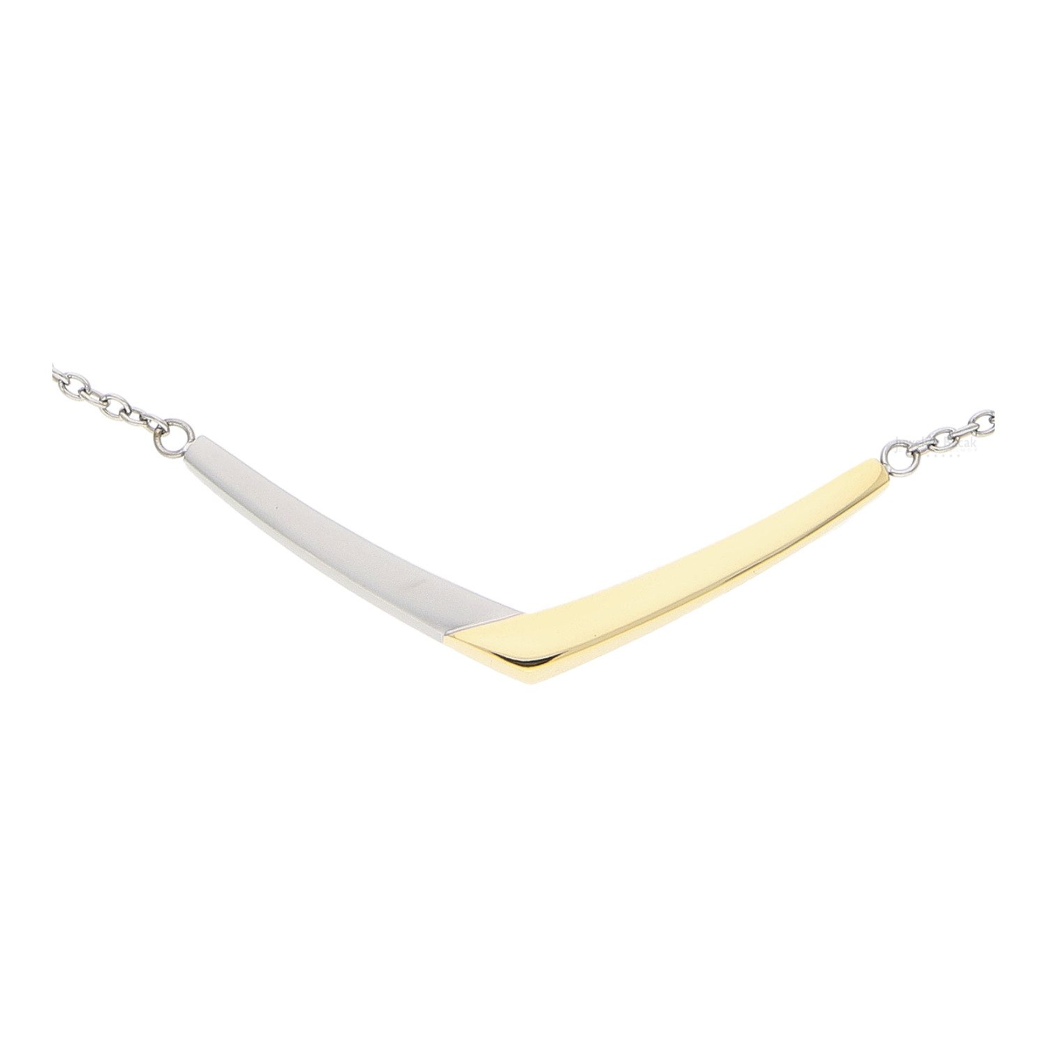 Boccia Kette mit Anhänger Boccia Collier 08046-02 Titan bicolor vergoldet (1-tlg)