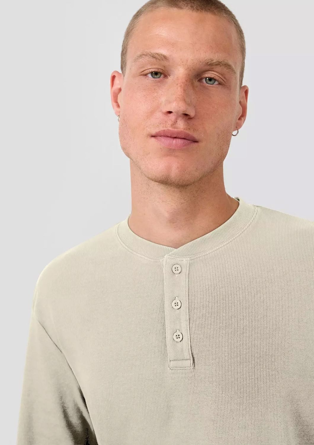 QS Longsleeve Longsleeve gerippt, regular Fit günstig online kaufen