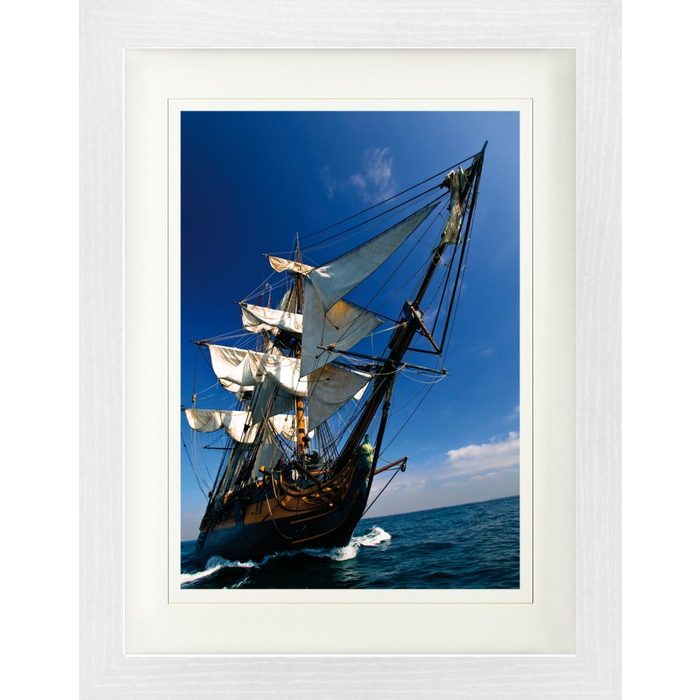 1art1 Bild mit Rahmen Piraten - Segelschiff I